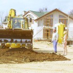 At a construction area