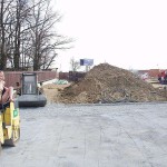 At a construction area