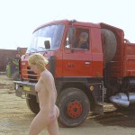 At a construction area