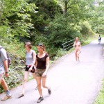 A long walk through a park