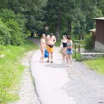 A long walk through a park