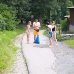 A long walk through a park