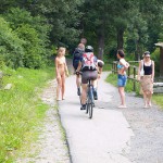 A long walk through a park