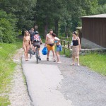 A long walk through a park