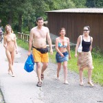 A long walk through a park