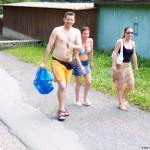 A long walk through a park