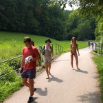 A long walk through a park