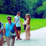 A long walk through a park