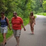 A long walk through a park