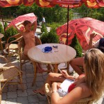 A long walk through a park