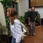 In and around a small hotel bar