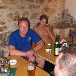 In and around a small hotel bar