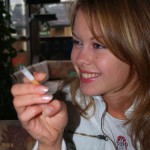 In and around a small hotel bar