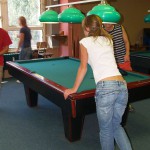 In a billiard club