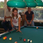 In a billiard club