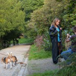 In a well frequented park