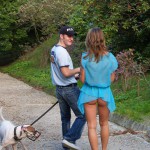 In a well frequented park