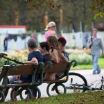 In a well frequented park