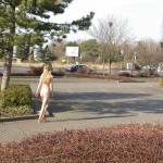 At a train and bus station