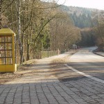 On a trail in a garage
