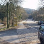 On a trail in a garage