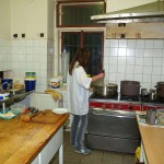 Kitchen help in a bar restaurant