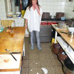 Kitchen help in a bar restaurant