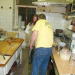 Kitchen help in a bar restaurant