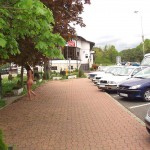 At several places on the streets