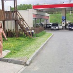 At several places on the streets