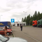 At several places on the streets