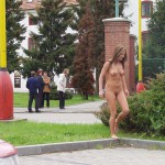 At several places on the streets