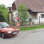 At several places on the streets