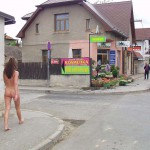 At several places on the streets