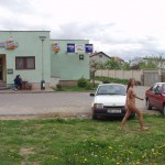 At several places on the streets