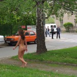 At several places on the streets