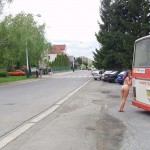 At several places on the streets