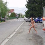 At several places on the streets