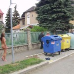 At several places on the streets