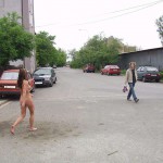 At several places on the streets