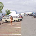 At several places on the streets