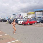 At several places on the streets