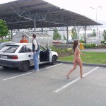 At several places on the streets