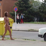 At several places on the streets