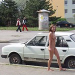 At several places on the streets