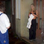 From a laundry passing