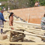 At a construction area