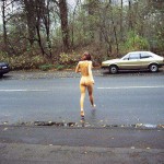 On a fairly well frequented street