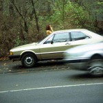 On a fairly well frequented street