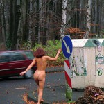 On a fairly well frequented street